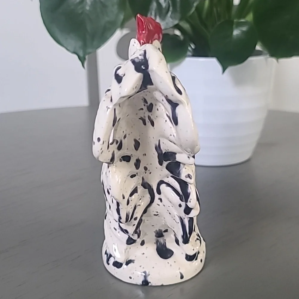 Speckled Rooster Figurines Set Of 2